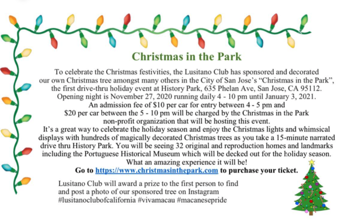 2020 Christmas in the Park A Drive Thru Holiday Christmas In The Park 2020