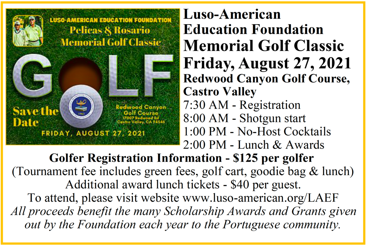 2021 LusoAmerican Education Foundation Memorial Golf Classic